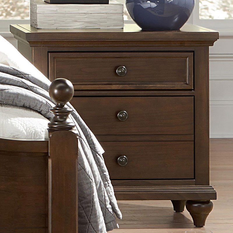 Nantucket Nightstand (Cherry) Vaughan Bassett Furniture Cart