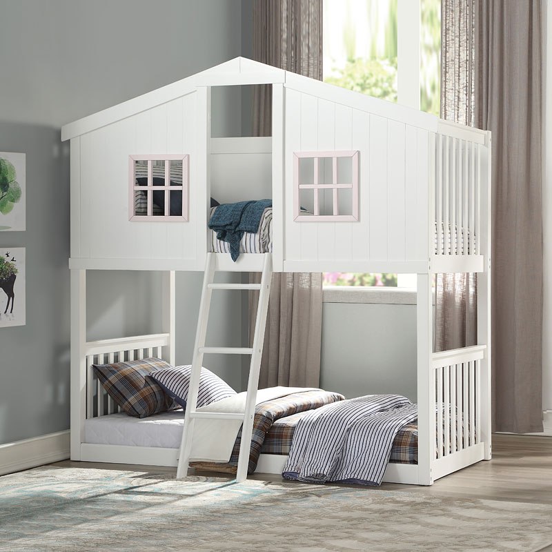 Rohan Cottage Twin Over Twin Bunk Bed 