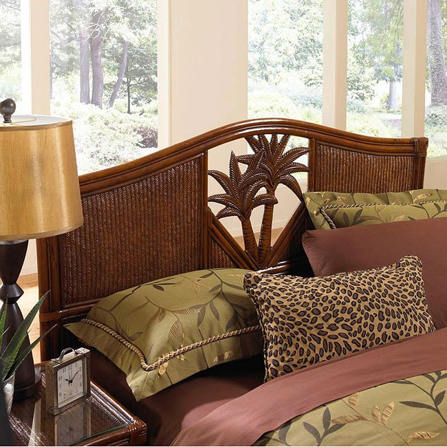 Havana Palm Bed (Headboard Only) (TC Antique) Pelican Reef Furniture