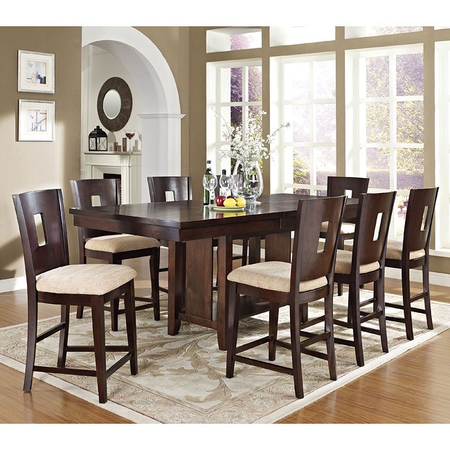 Lakewood Counter Height Dining Room Set (Espresso) World Imports