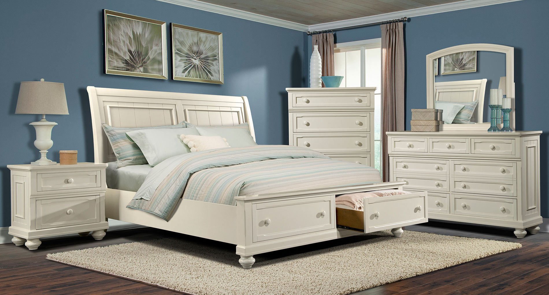 klaussner white bedroom furniture