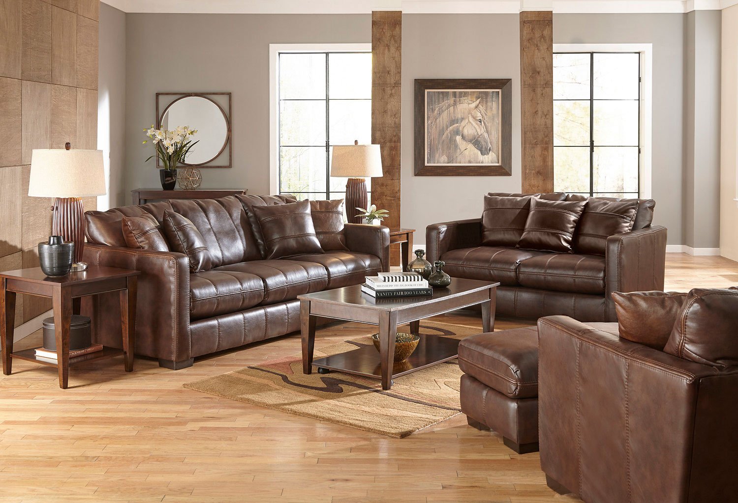 Tucker Living Room Set (Java) Jackson Furniture | Furniture Cart