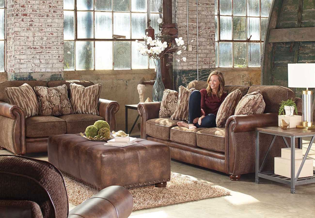 Pennington Living Room Set (Bark) Jackson Furniture Furniture Cart