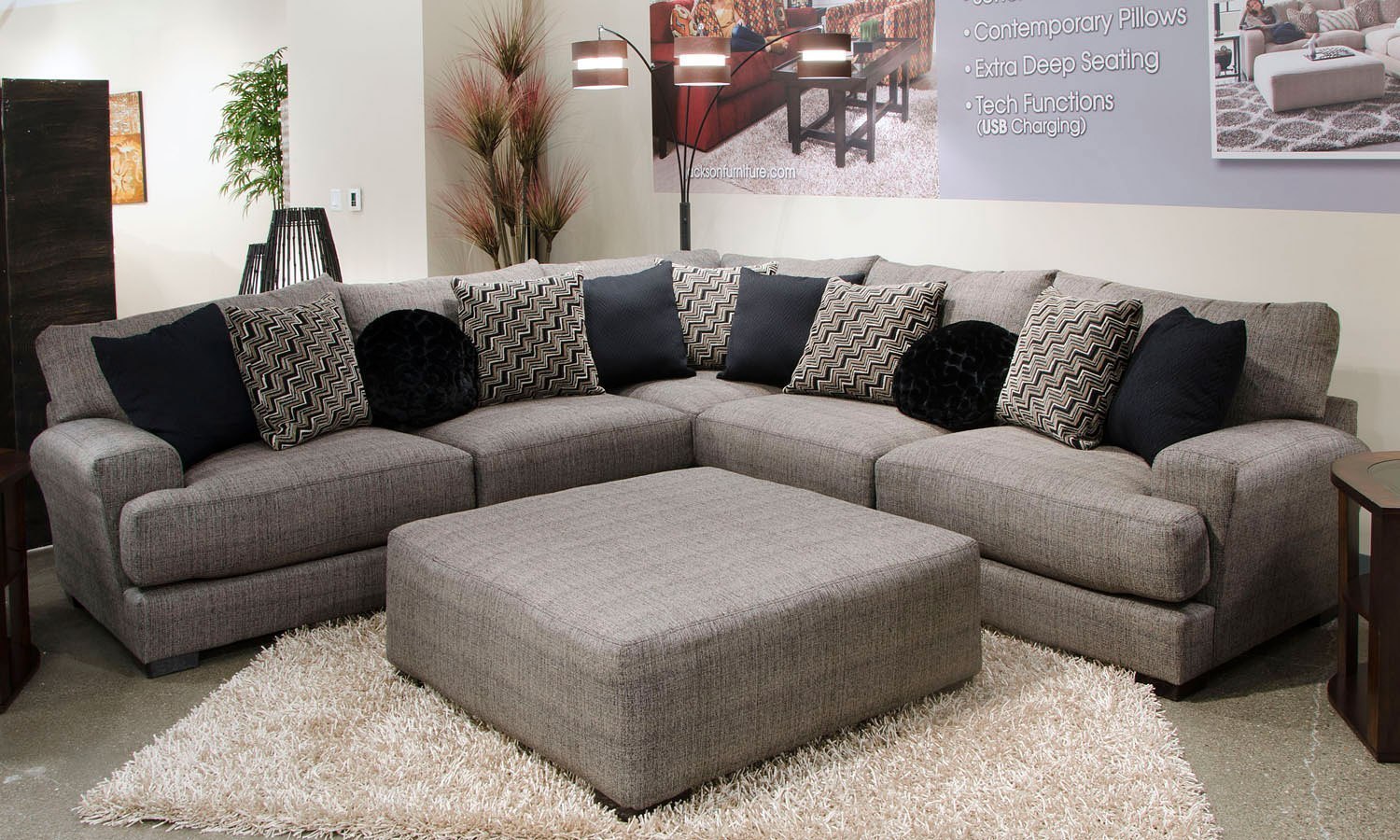 Ava Sectional Set (Pepper) Jackson Furniture Furniture Cart