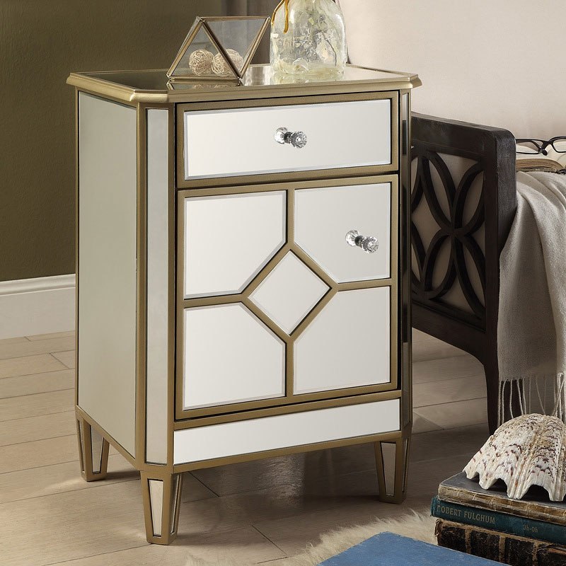 Maltese Mirrored Homelegance Furniture Cart