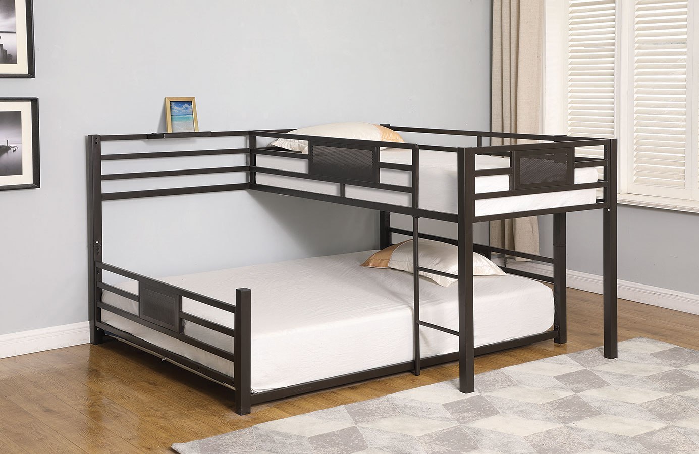 queen twin bunk bed