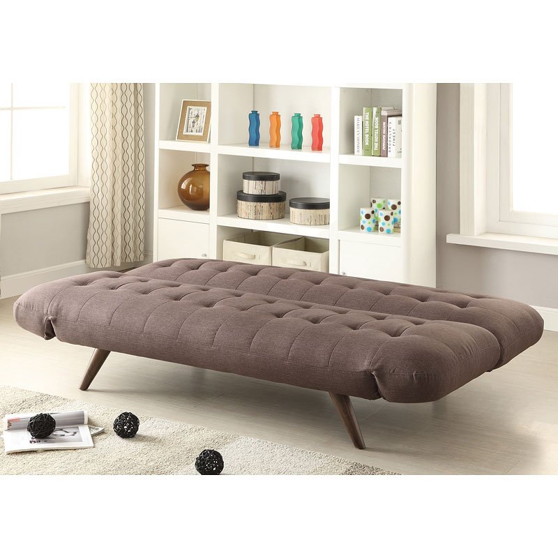 Retro Modern Sofa Bed W/ Adjustable Arms Coaster Furniture Furniture Cart