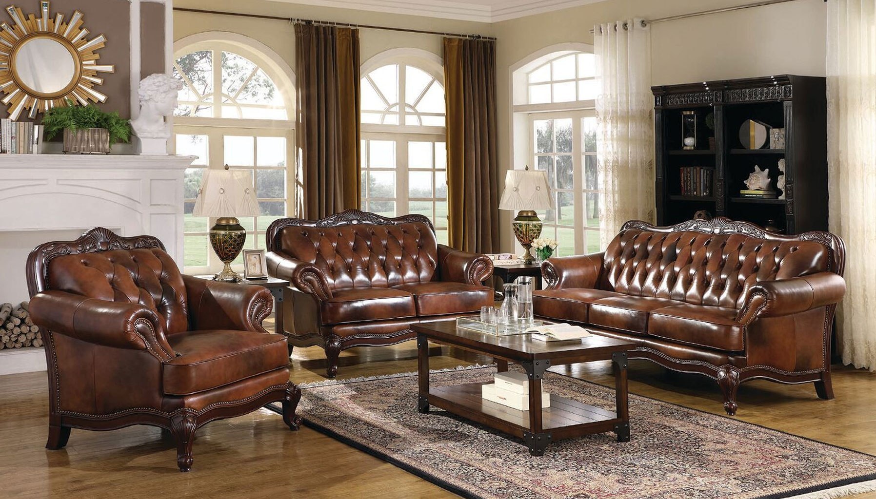 National Furniture Outlet Leather Living Room Sets