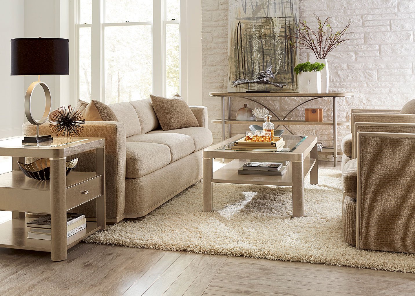 Wythe Sandstone Living Room Set ART Furniture Furniture Cart