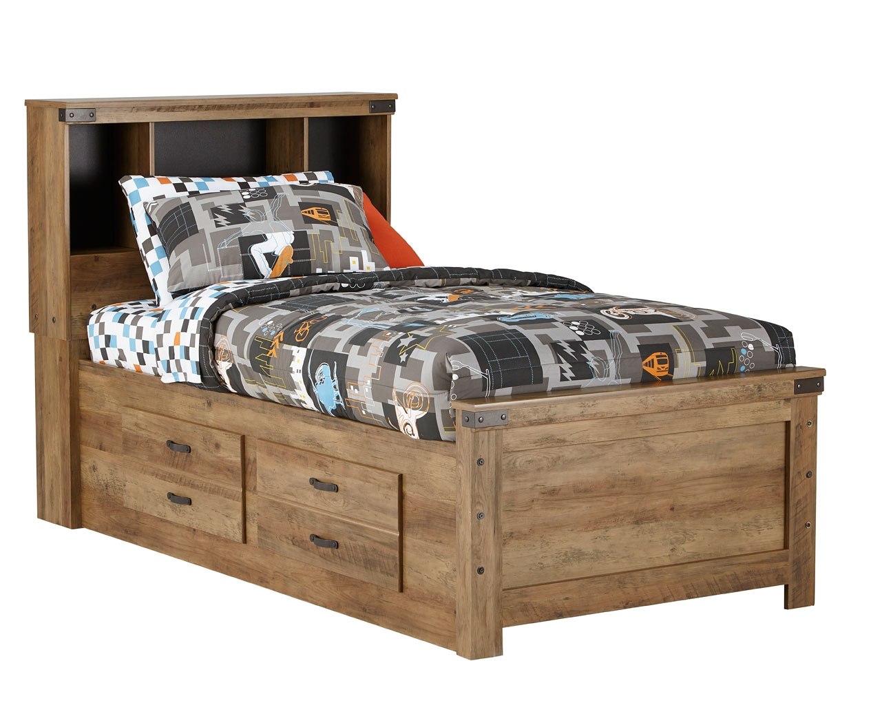 Warren Youth Bookcase Bed Standard Furniture Furniture Cart