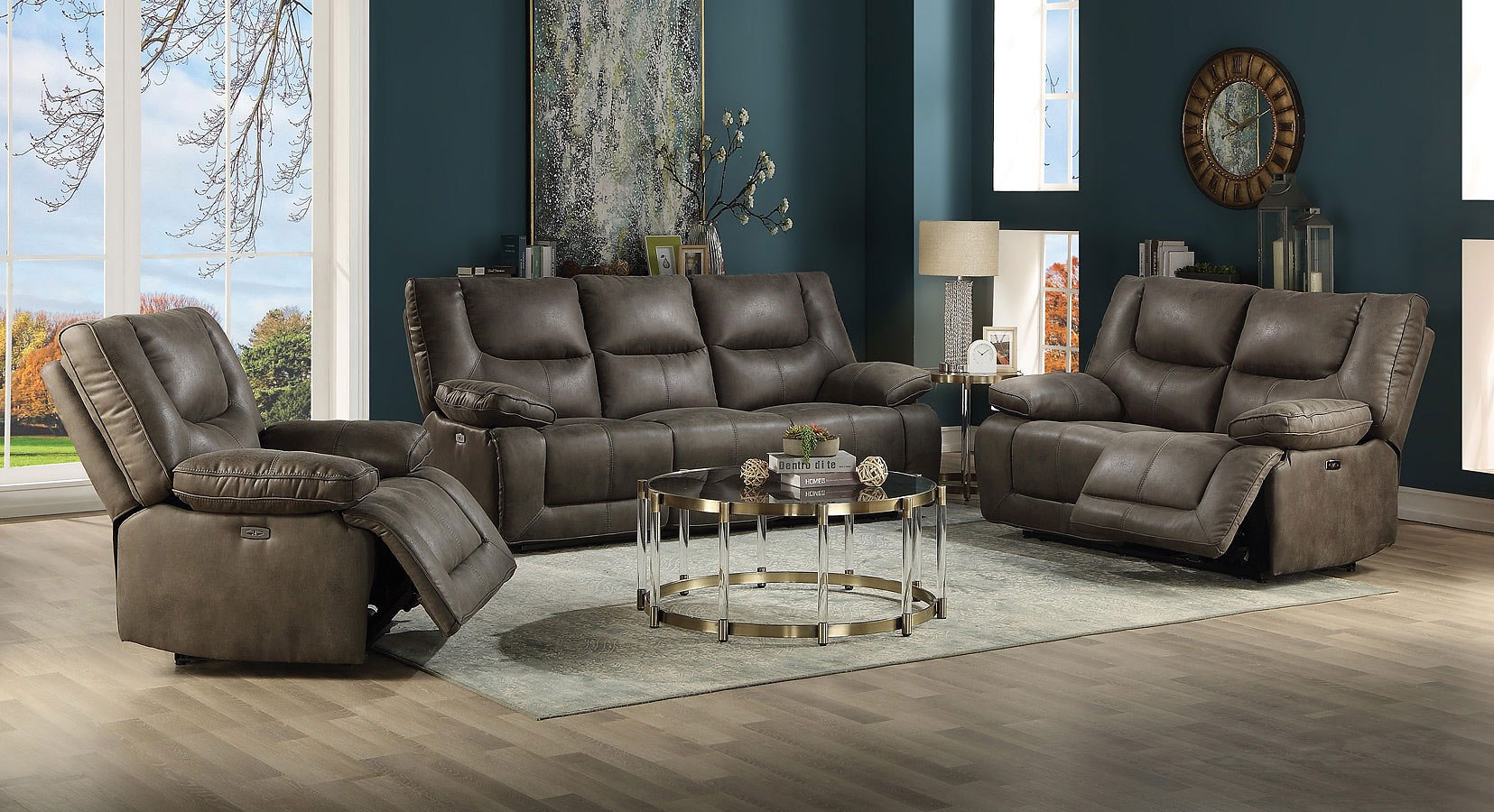 Harumi Power Reclining Living Room Set Acme Furniture | Furniture Cart