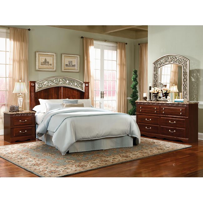 triomphe headboard bedroom set standard furniture | furniture cart