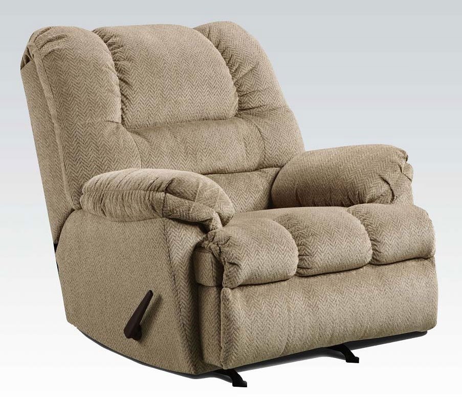 Laurien Rocker Recliner (Tan) Acme Furniture Furniture Cart