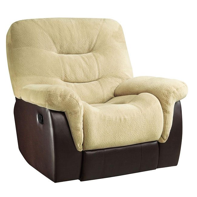 Elaina Glider Recliner (Cream) Coaster Furniture | Furniture Cart