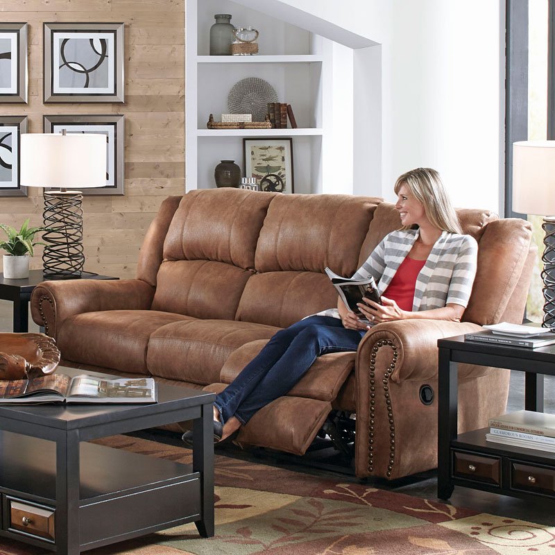 Westin Power Reclining Sofa Nutmeg Catnapper Furniture Cart