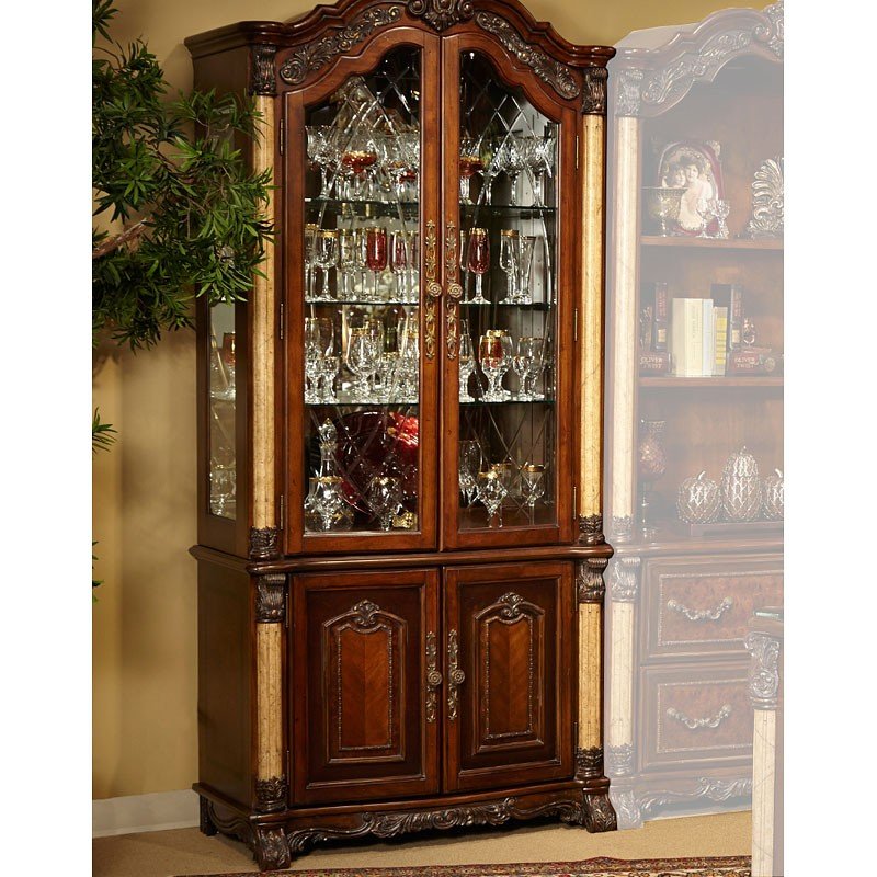 Victoria Palace Display W/ Doors Aico Furniture Furniture Cart