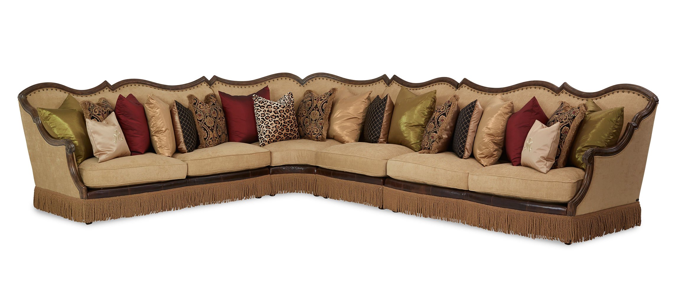 Victoria Palace Modular Sectional (Light Amber) Aico Furniture