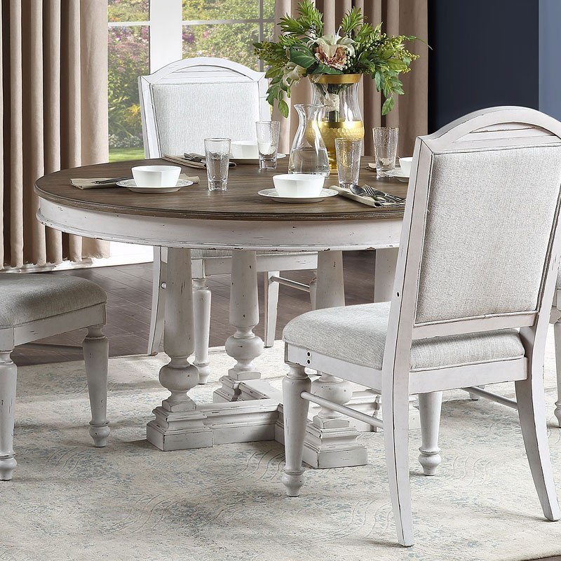 York Shire Round Dining Table Acme Furniture | Furniture Cart