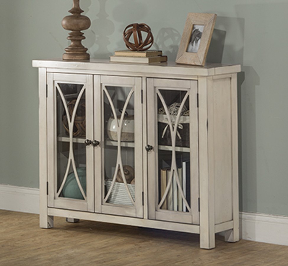 Bayside 3Door Accent (Antique White) Hillsdale Furniture