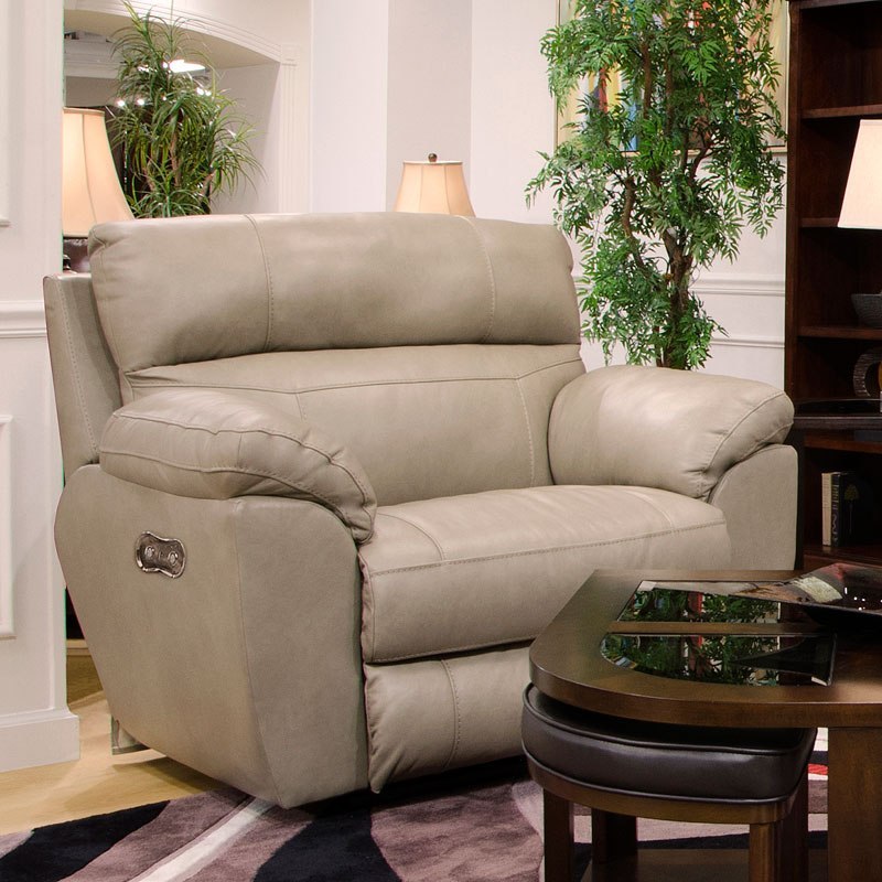 Costa Power Lay Flat Recliner (Putty) Catnapper Furniture Cart