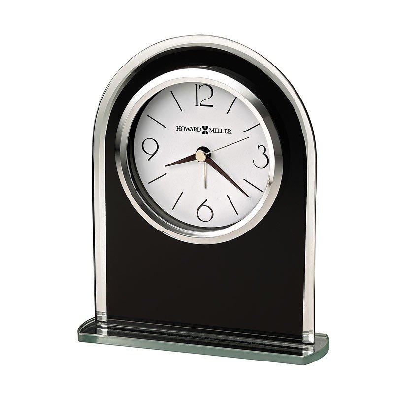 Ebony Luster Tabletop Clock Howard Miller | Furniture Cart