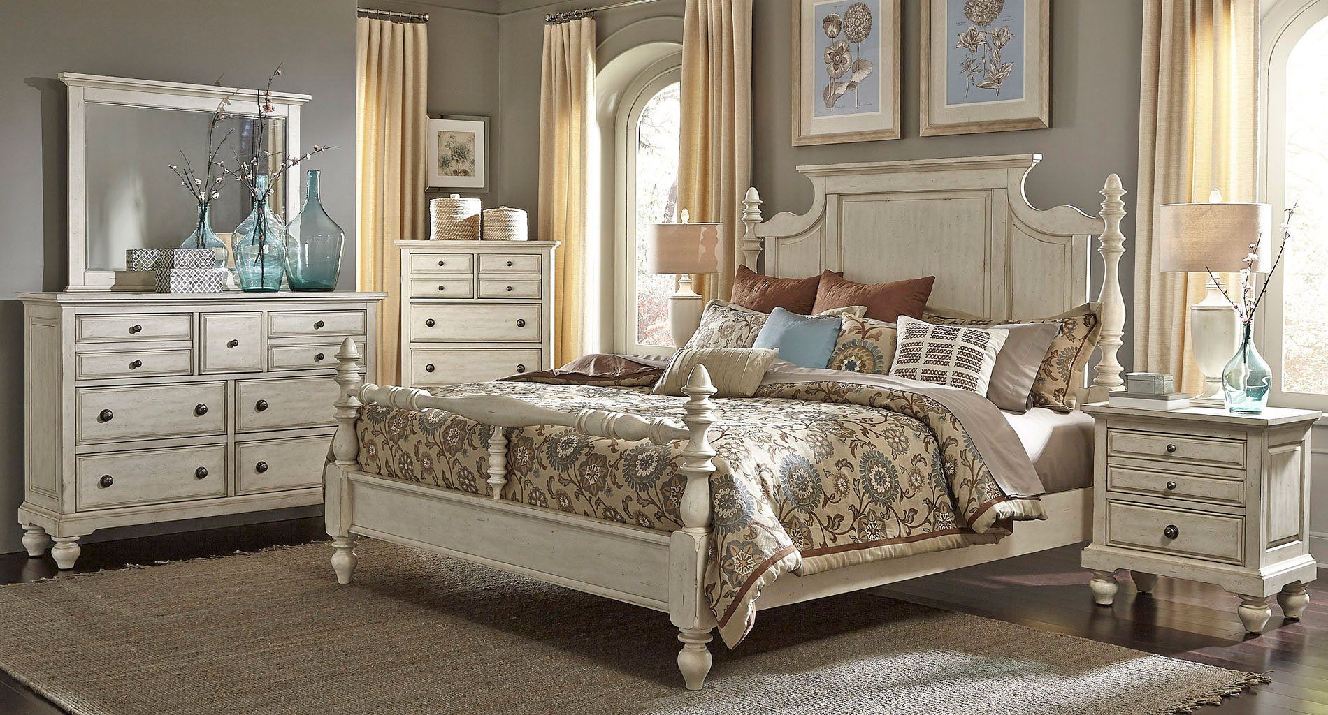 High Country Poster Bedroom Set White