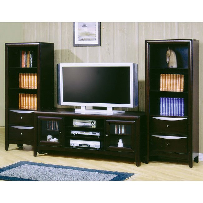 Madison Entertainment Wall Unit (Cappuccino) Coaster Furniture