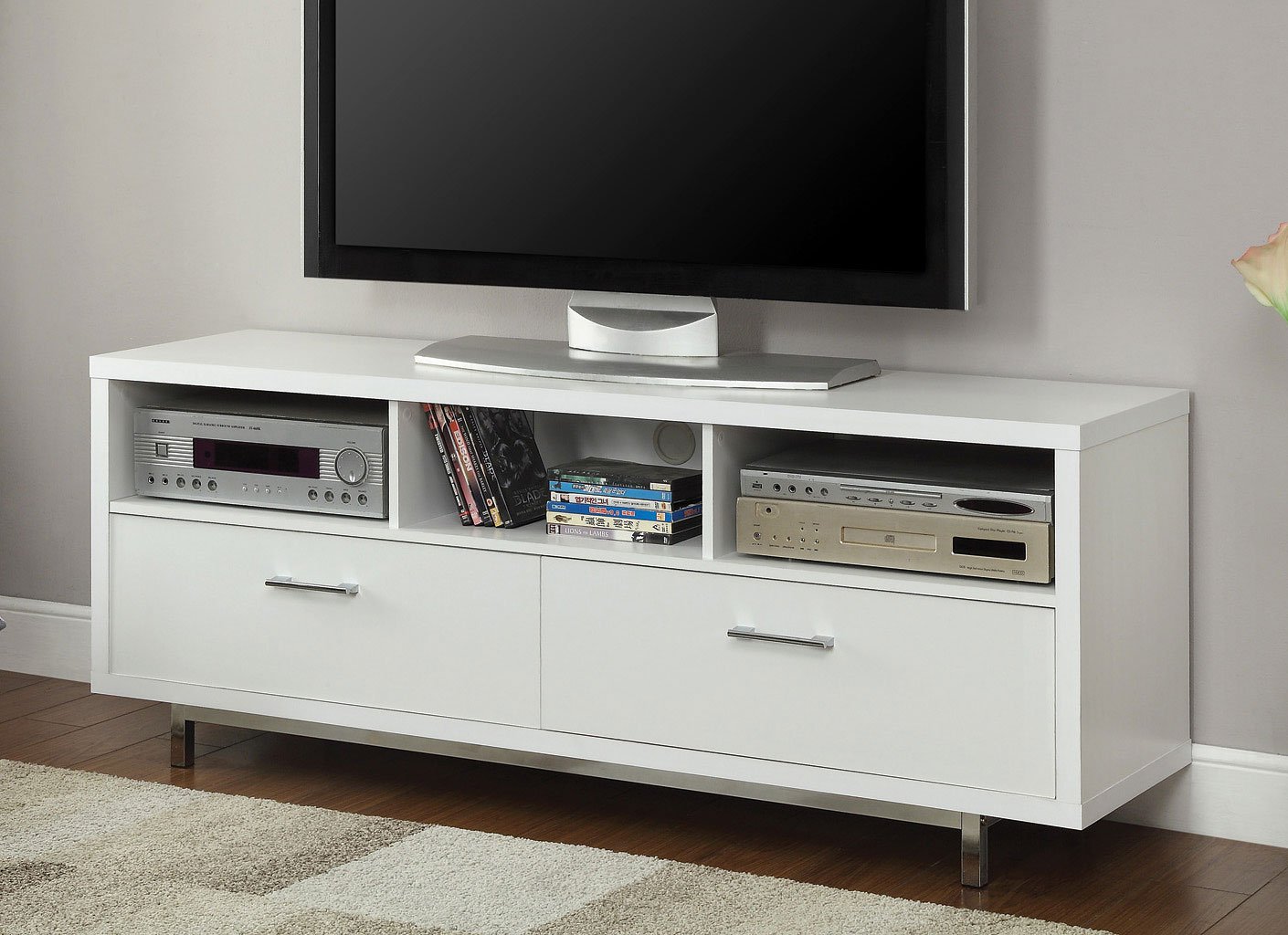  TV  Console  White  Coaster Furniture Furniture Cart