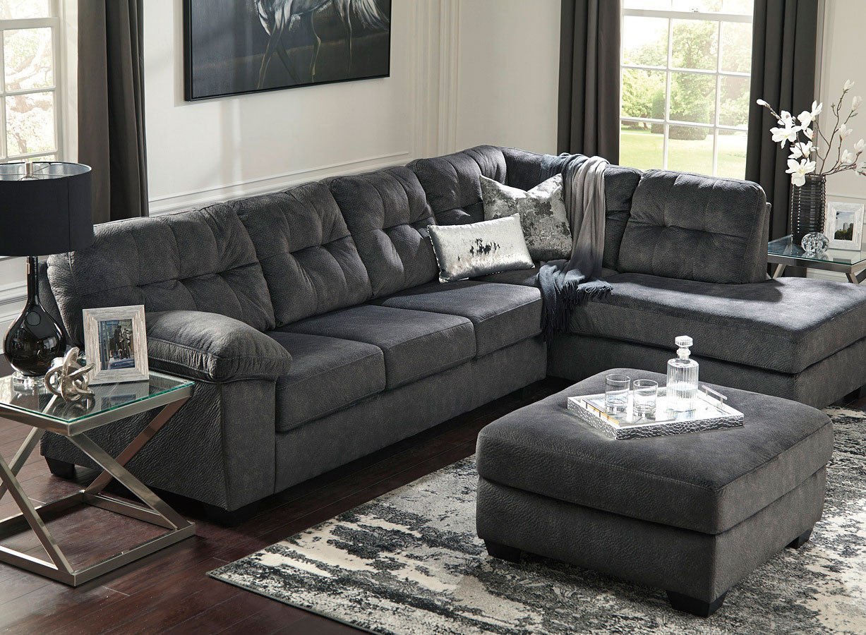 Accrington Granite Sectional Set Signature Design Furniture Cart