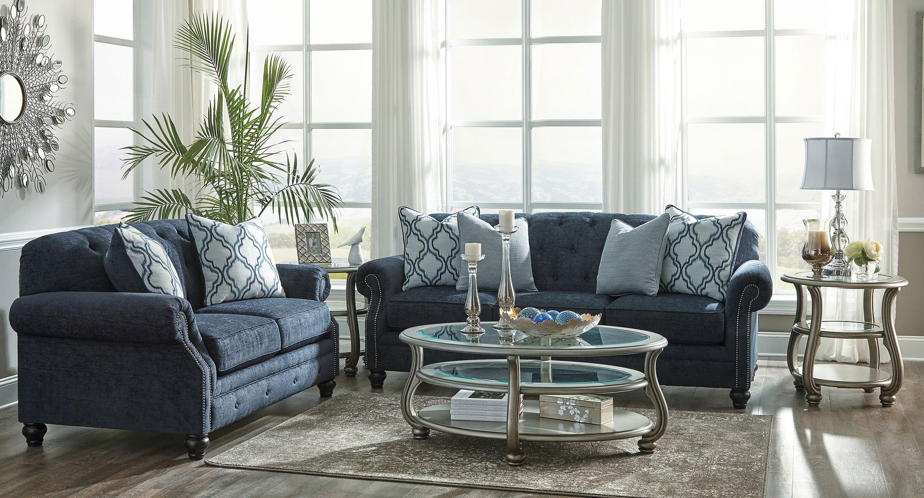  LaVernia Navy Living Room Set Signature Design By Ashley 
