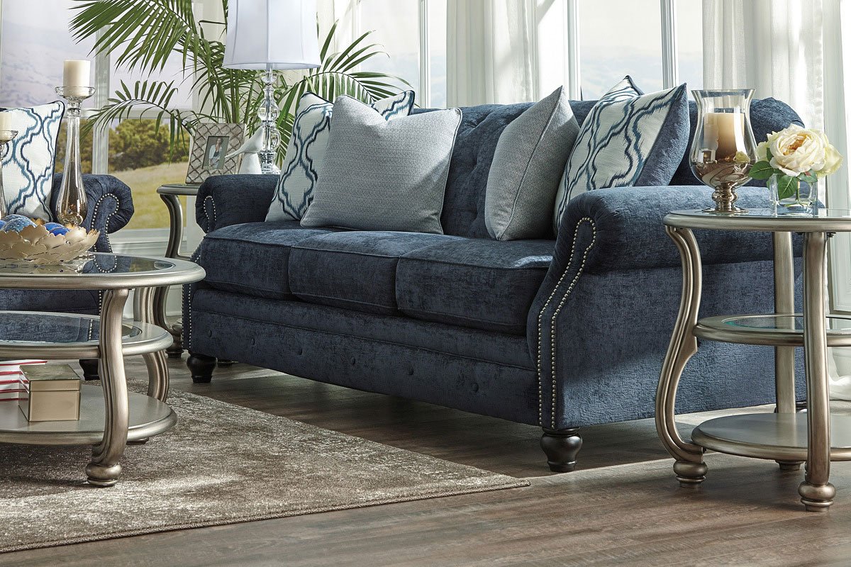 lavernia navy living room set