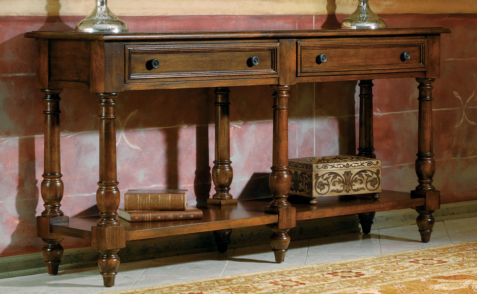 Tuscan Estates Large Console Table Hekman | Furniture Cart