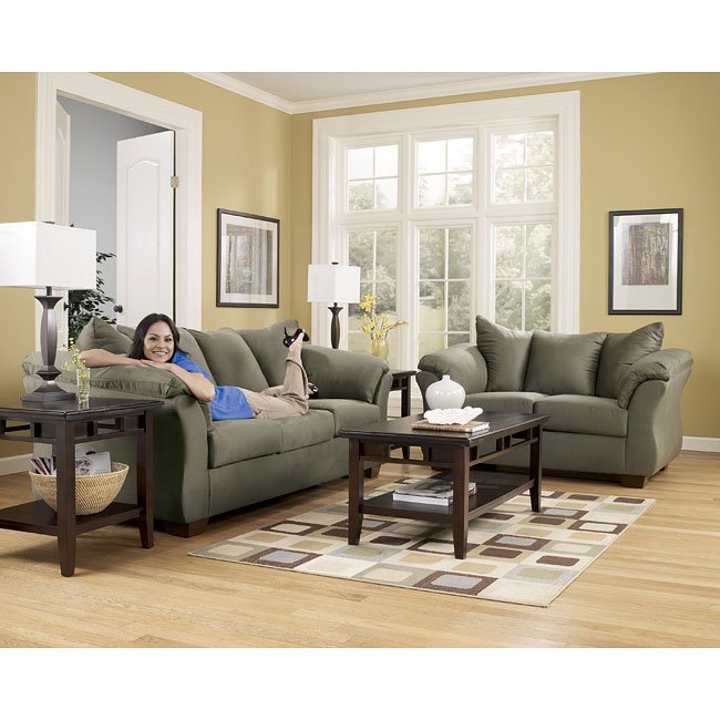 Darcy - Sage Living Room Set Signature Design, 1 Reviews | Furniture Cart