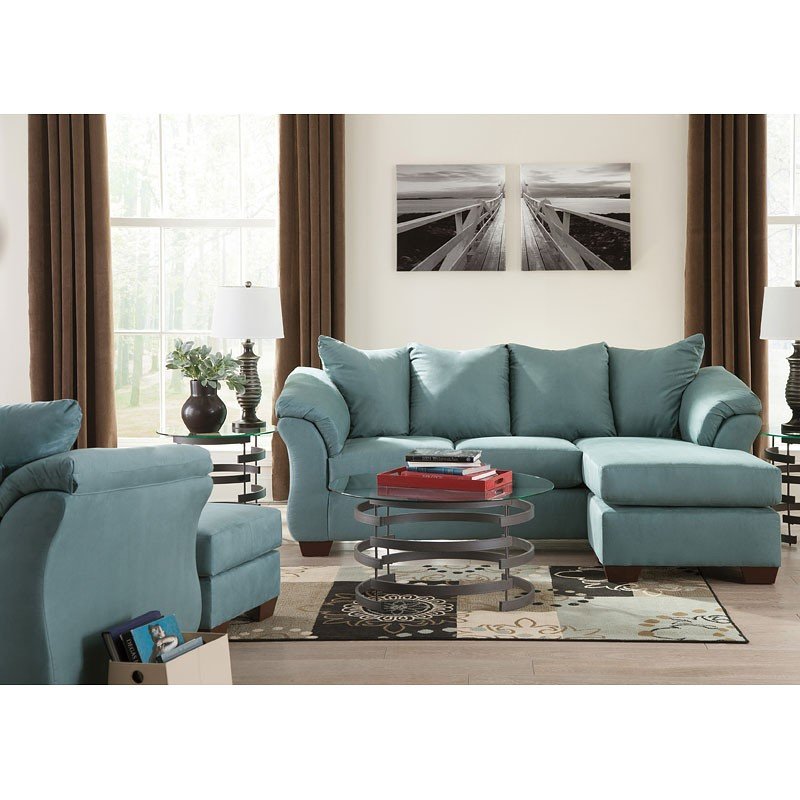 Darcy Sky Sofa Chaise Living Room Set Signature Design