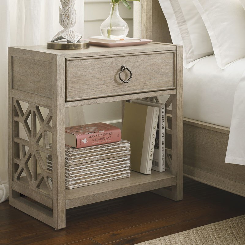 Vista Delray Open Nightstand American Drew Furniture Cart