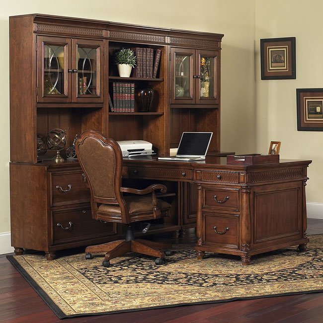 Wesley 7 Piece Home Office Suite Samuel Lawrence Furniture 1 Wesley 7 Piece Home Office Suite