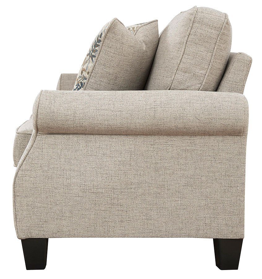 Alessio Beige Loveseat Signature Design Furniture Cart