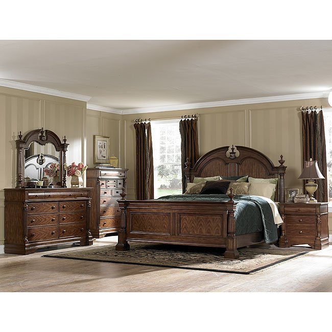 english manor panel bedroom set homelegance | furniture cart