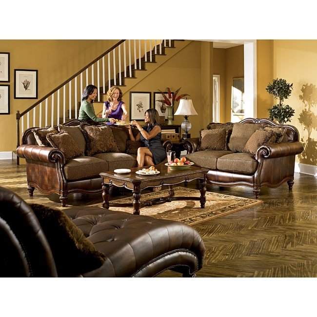 Claremore Antique Living Room Set Signature Design 2 Reviews Claremore Antique Living Room Set