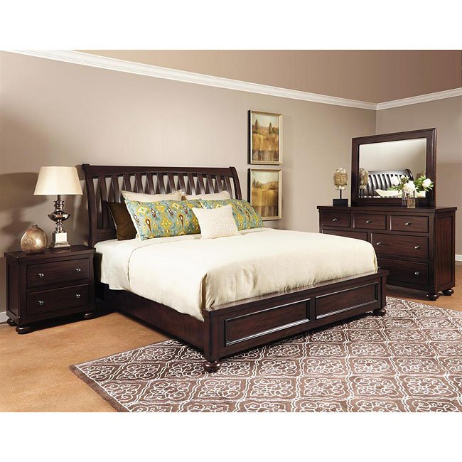 Addison Sleigh Bedroom Set Samuel Lawrence Furniture | Furniture Cart