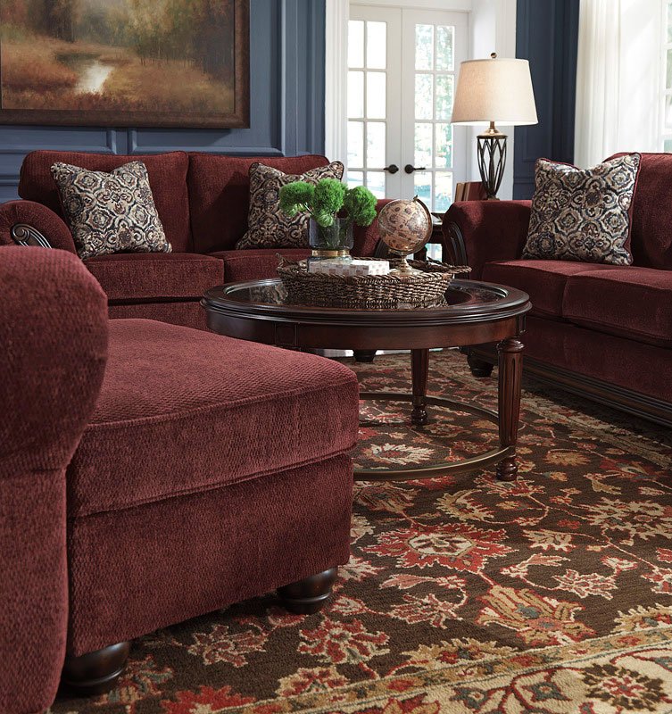 Chesterbrook Burgundy Living Room Set Signature Design, 1 Reviews