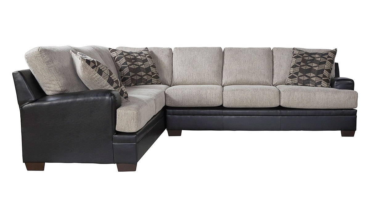 8850 Series San Marino Ebony Sectional Set Hughes Furniture Furniture
