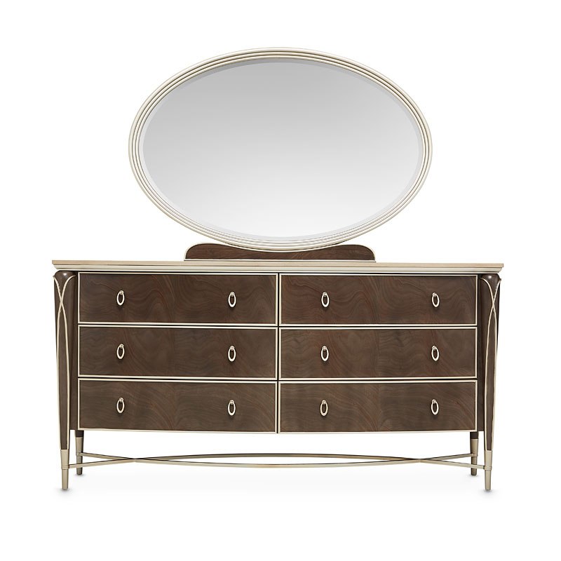 Villa Cherie Hazelnut Dresser Aico Furniture | Furniture Cart