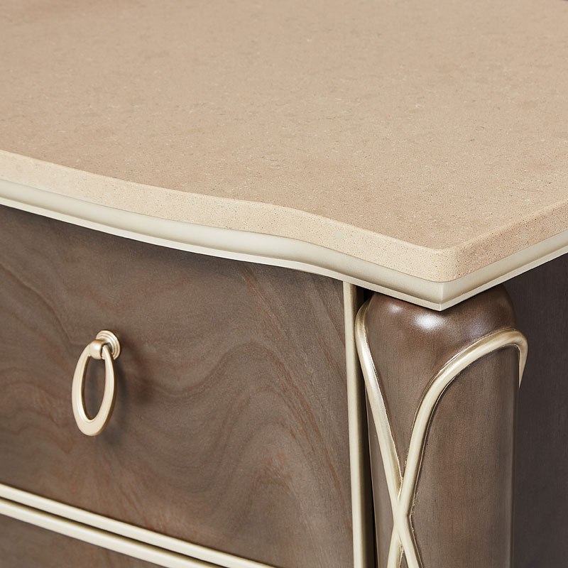 Villa Cherie Hazelnut Dresser Aico Furniture | Furniture Cart