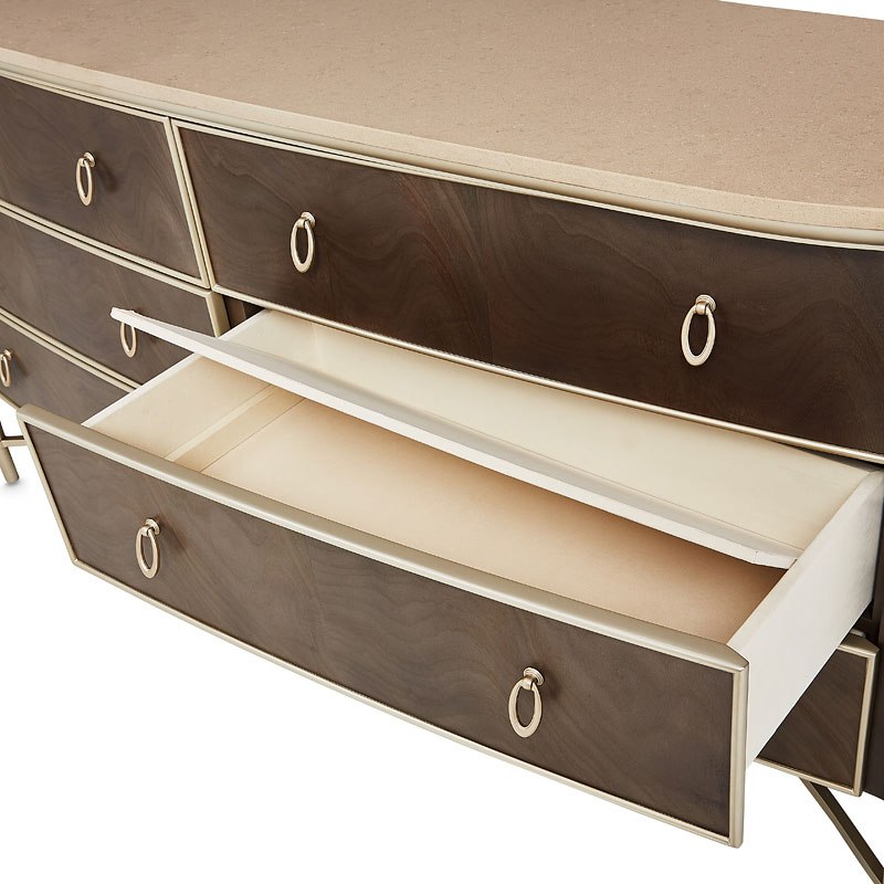 Villa Cherie Hazelnut Dresser Aico Furniture | Furniture Cart
