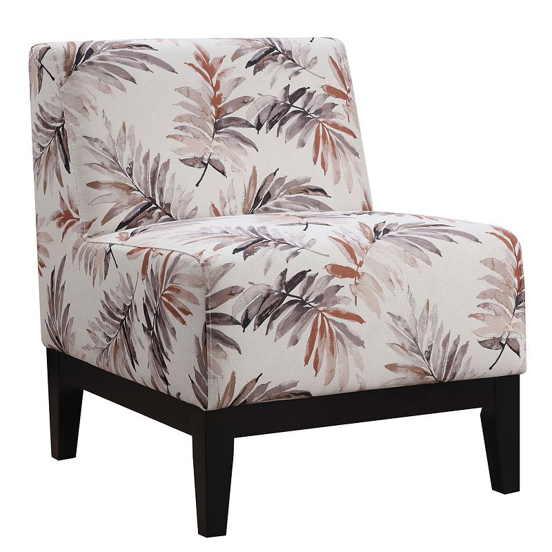 Watercolor Print Accent Chair (Red/Purple) Coaster ...