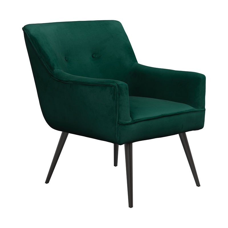 Dark Teal Velvet Accent Chair Coaster Furniture