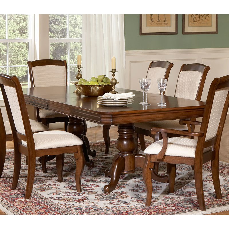 Louis Philippe Double Pedestal Dining Table Liberty Furniture ...