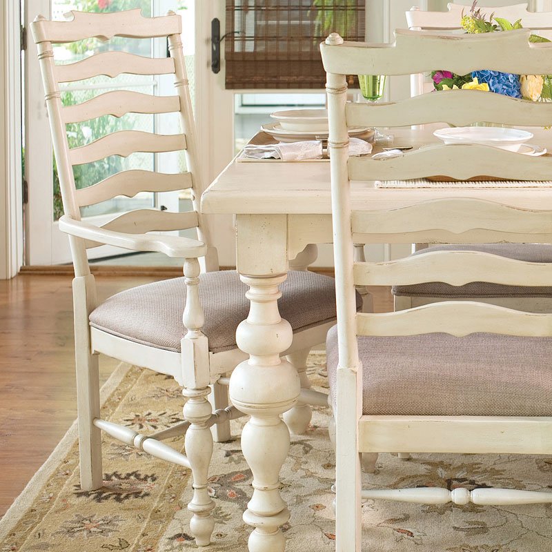 Paula Deen Home Paulas Dining Set W/ 2 Chair Choices (Linen) Paula Deen Home | Furniture Cart