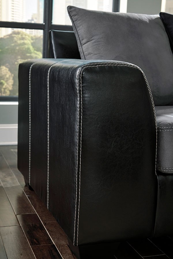 Jacurso Charcoal Sectional Set Signature Design, 1 Reviews Furniture Cart